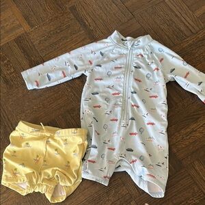 Baby Swim Set - Blue and Yellow